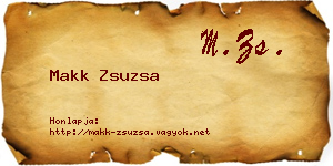 Makk Zsuzsa névjegykártya